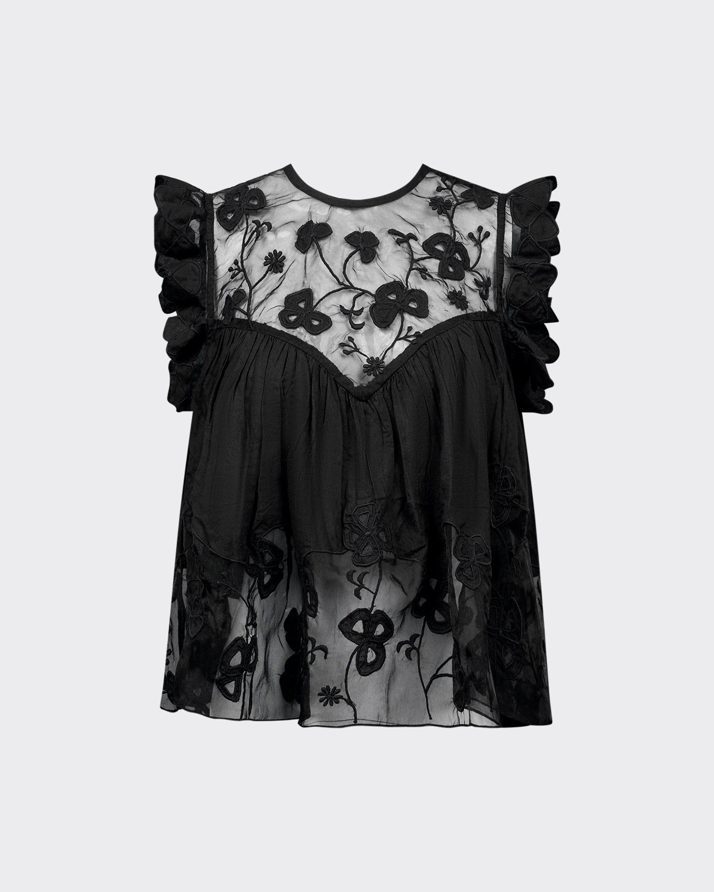 Top Pepita - Noir : Pantalon en coton imprimé placé turquoise et noir Mes Demoiselles