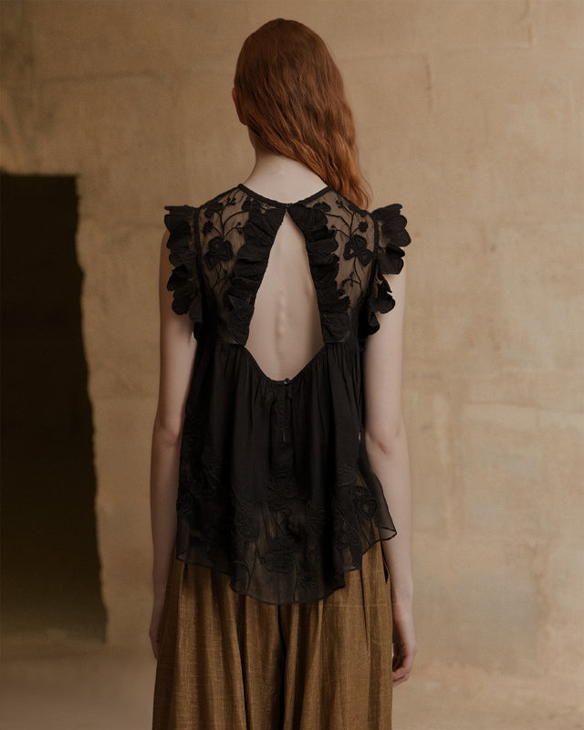 Top Pepita - Noir - Image 3