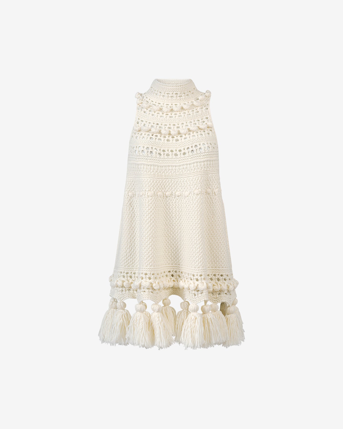 Robe Snoop - Ivoire : Robe d'hiver en laine mélangée ivoire Mes Demoiselles