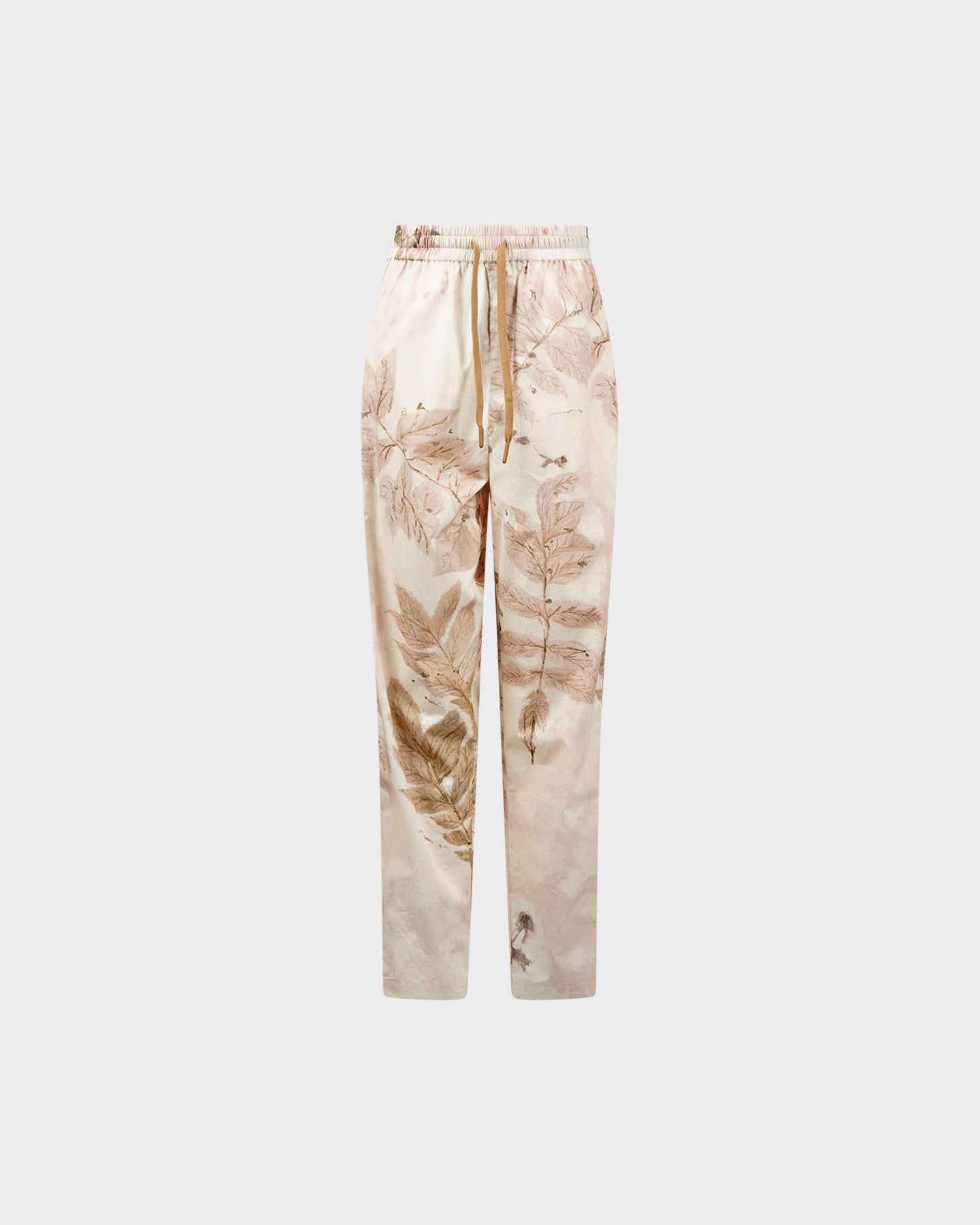 Pantalon Toha - Beige : Pantalon décontracté en coton imprimé Mes Demoiselles