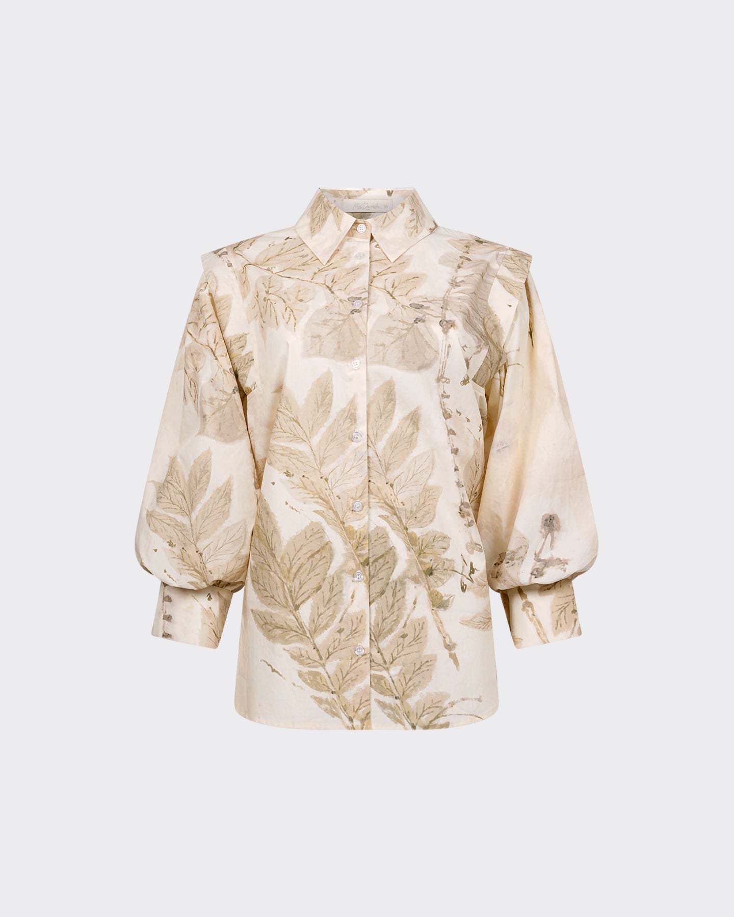 Chemise Tuzi - Beige : Chemise fleurie rose aux jolies manches Mes Demoiselles