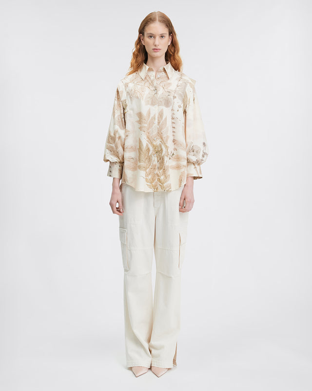 Tuzi Shirt - Beige - Image 1