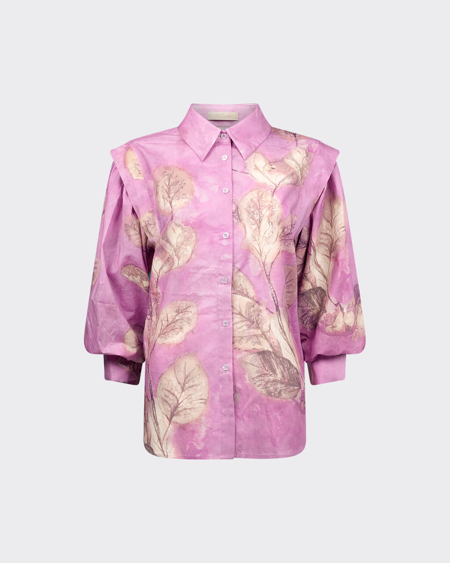 Chemise Tuzi - Rose : Chemise fleurie rose aux jolies manches Mes Demoiselles