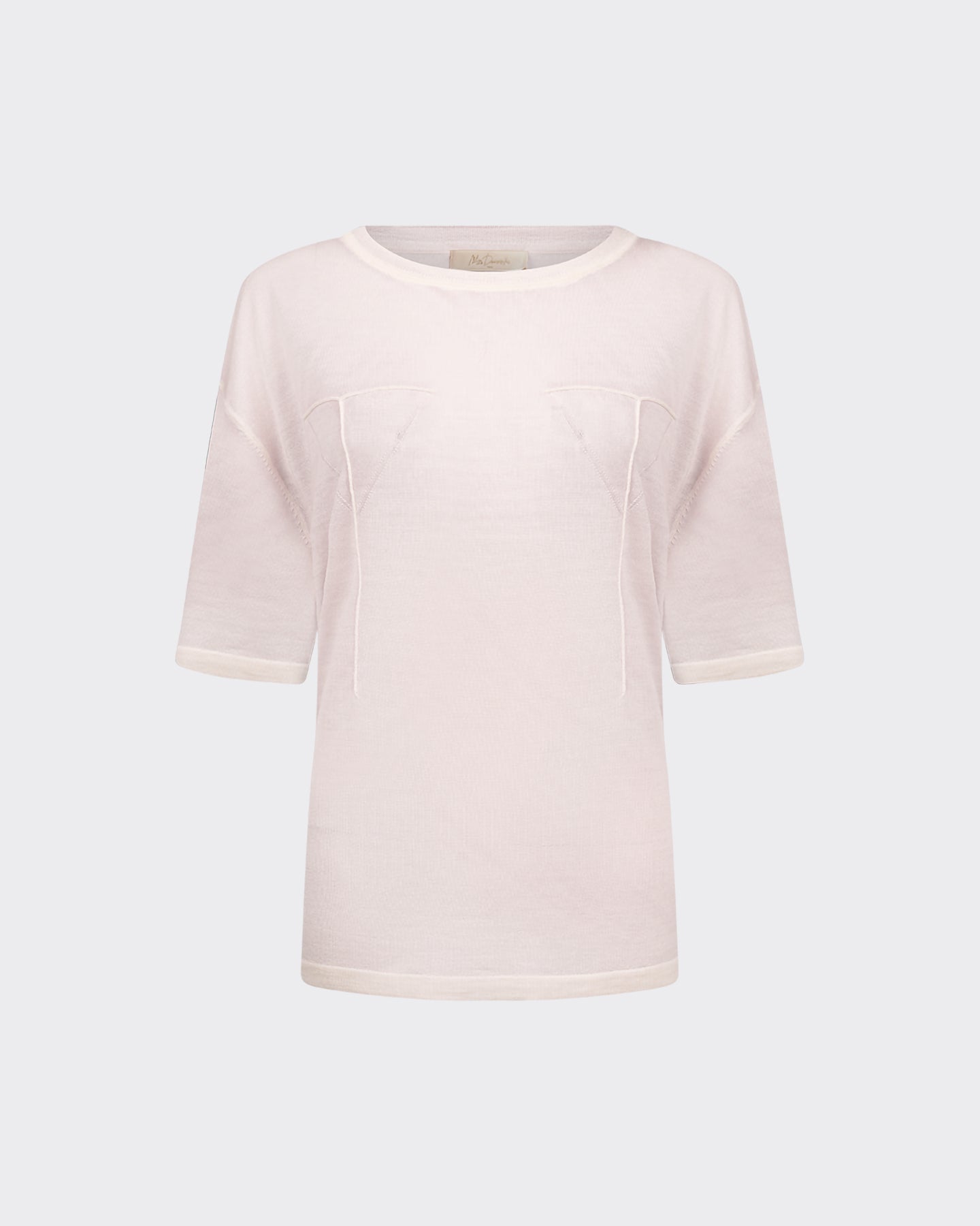 Pull Xoan - Rose : T - shirt en laine mérinos rose Mes Demoiselles