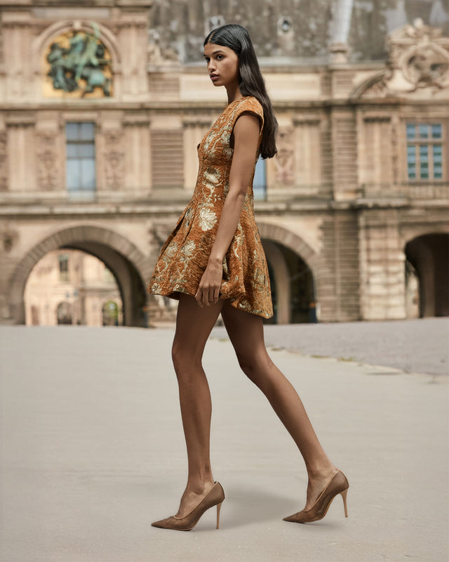 Brocco Dress - Caramel - Image 1