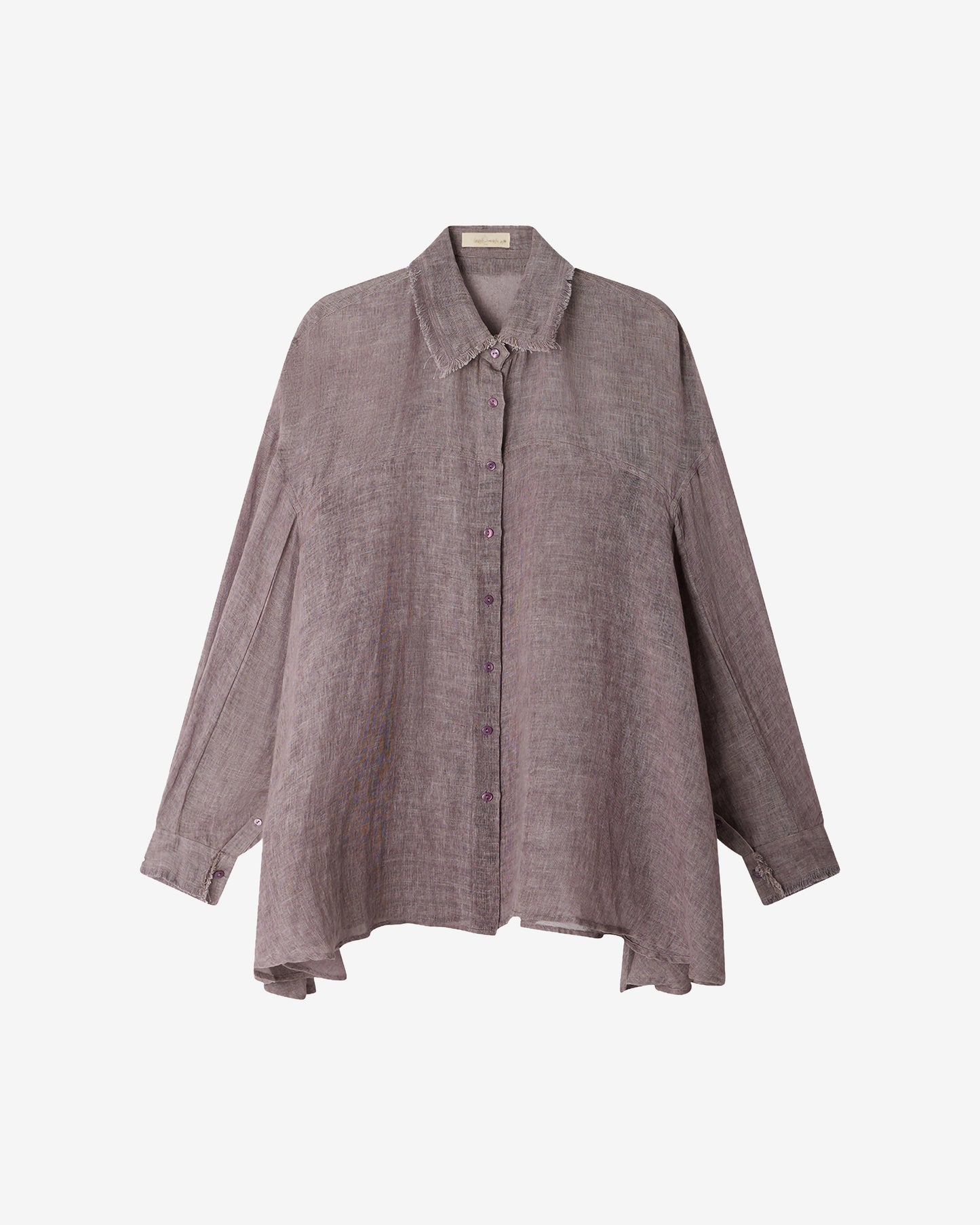 Chemise Flory - Violet : Chemise au joli volume en lin couleur lilas Mes Demoiselles