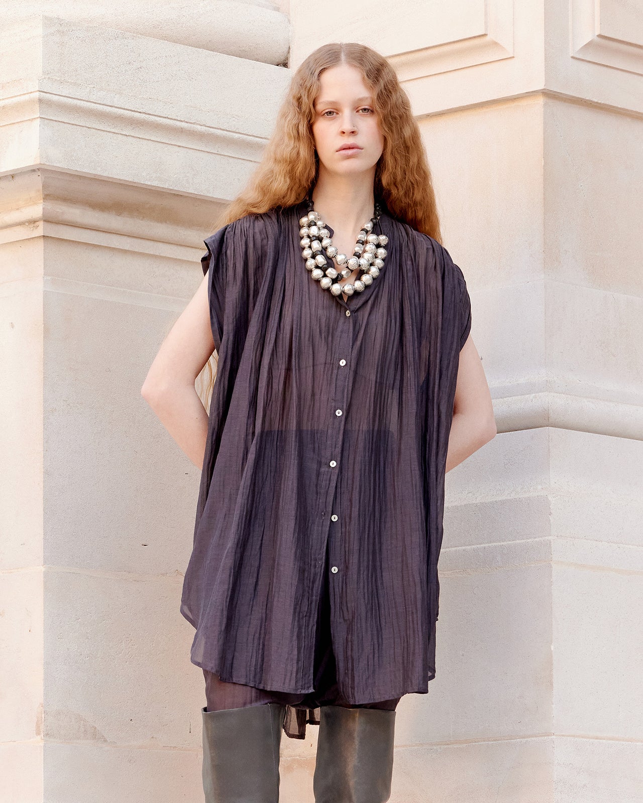 Chemise Lana - Gris Violine - Image 3