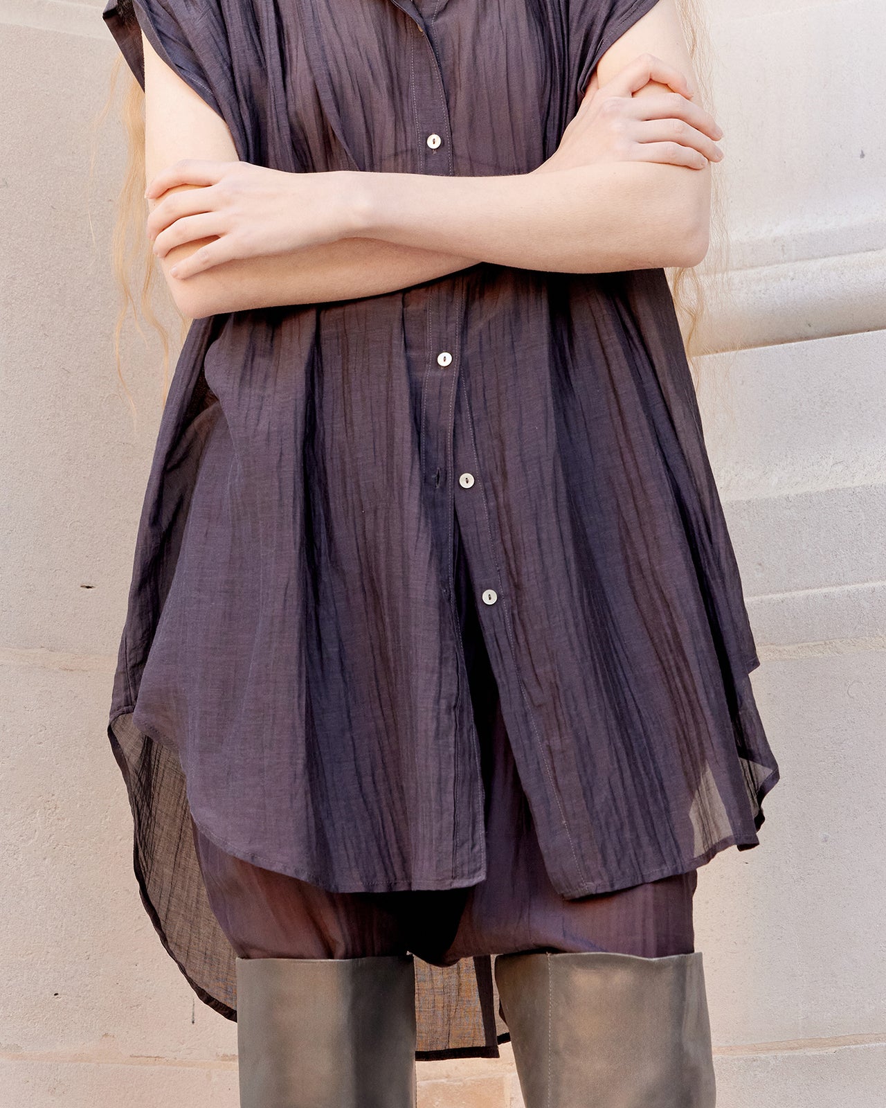 Chemise Lana - Gris Violine - Image 4