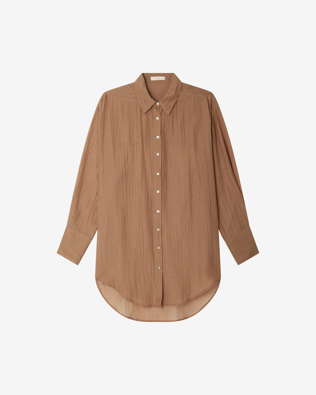 Lao Shirt - Brown - Image 1