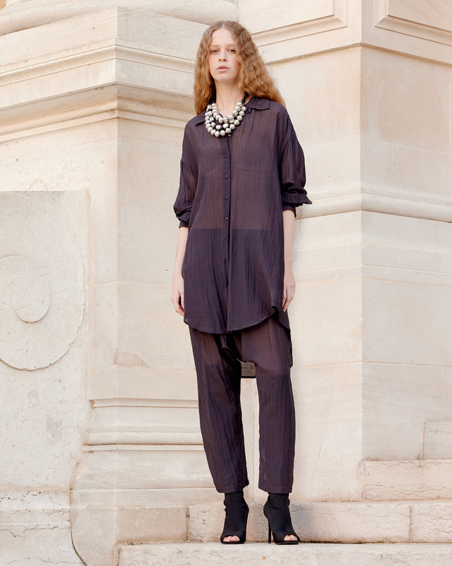 Shirt Lao - Purplish Grey - Image 1