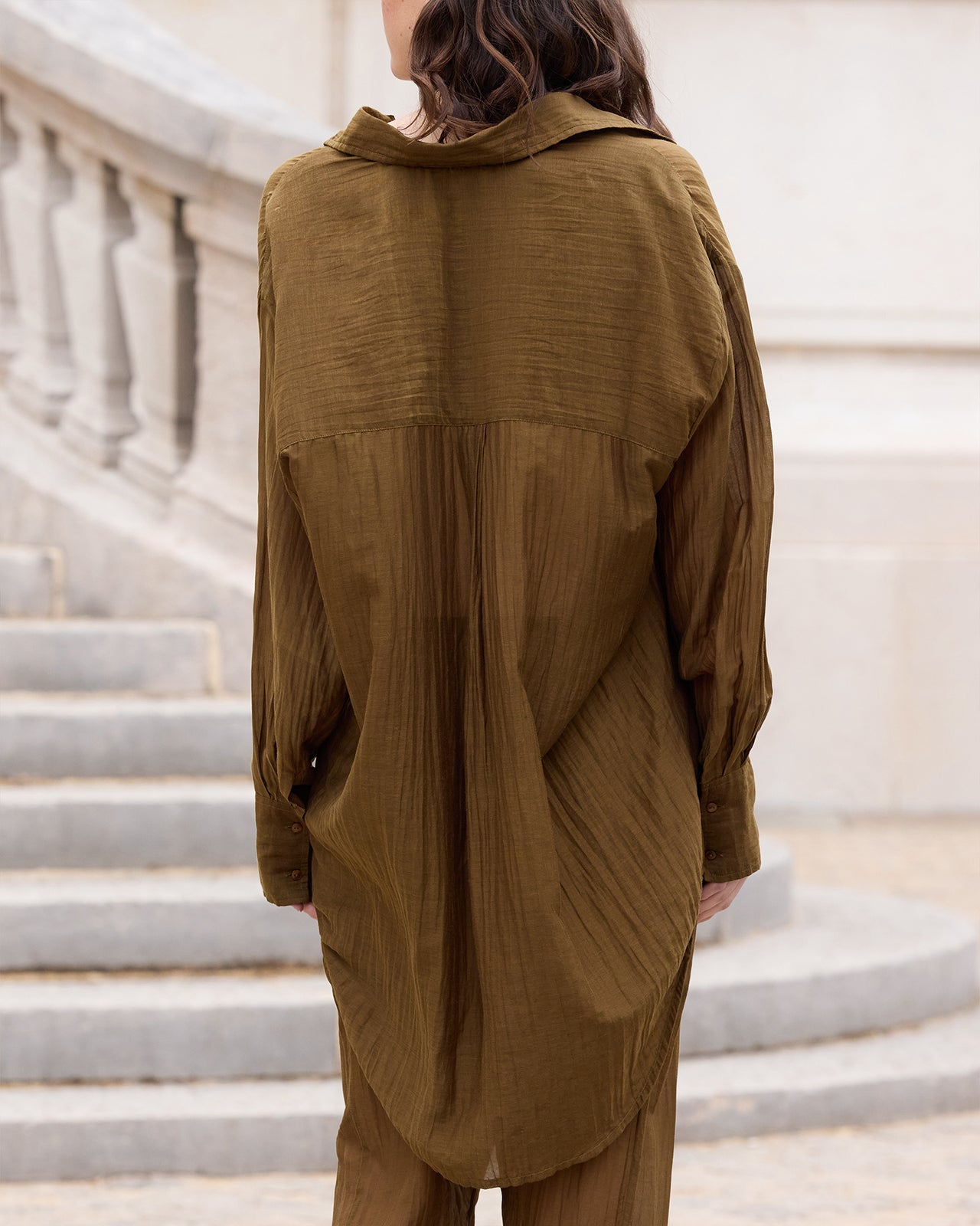 Shirt Lao - Olive Brown - Image 4