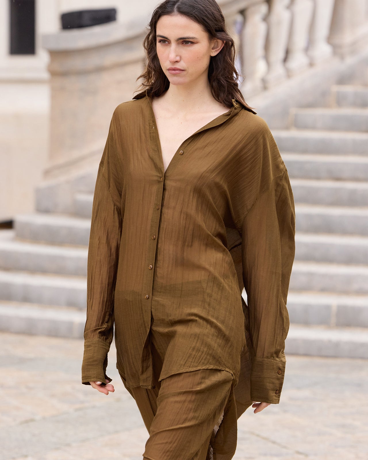 Shirt Lao - Olive Brown - Image 5
