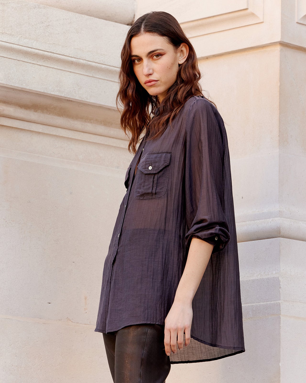 Chemise Lenny - Gris Violine - Image 3