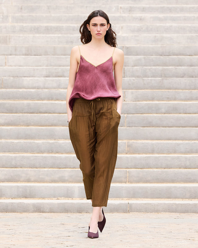 Pantalon Loana - Marron - Image 1