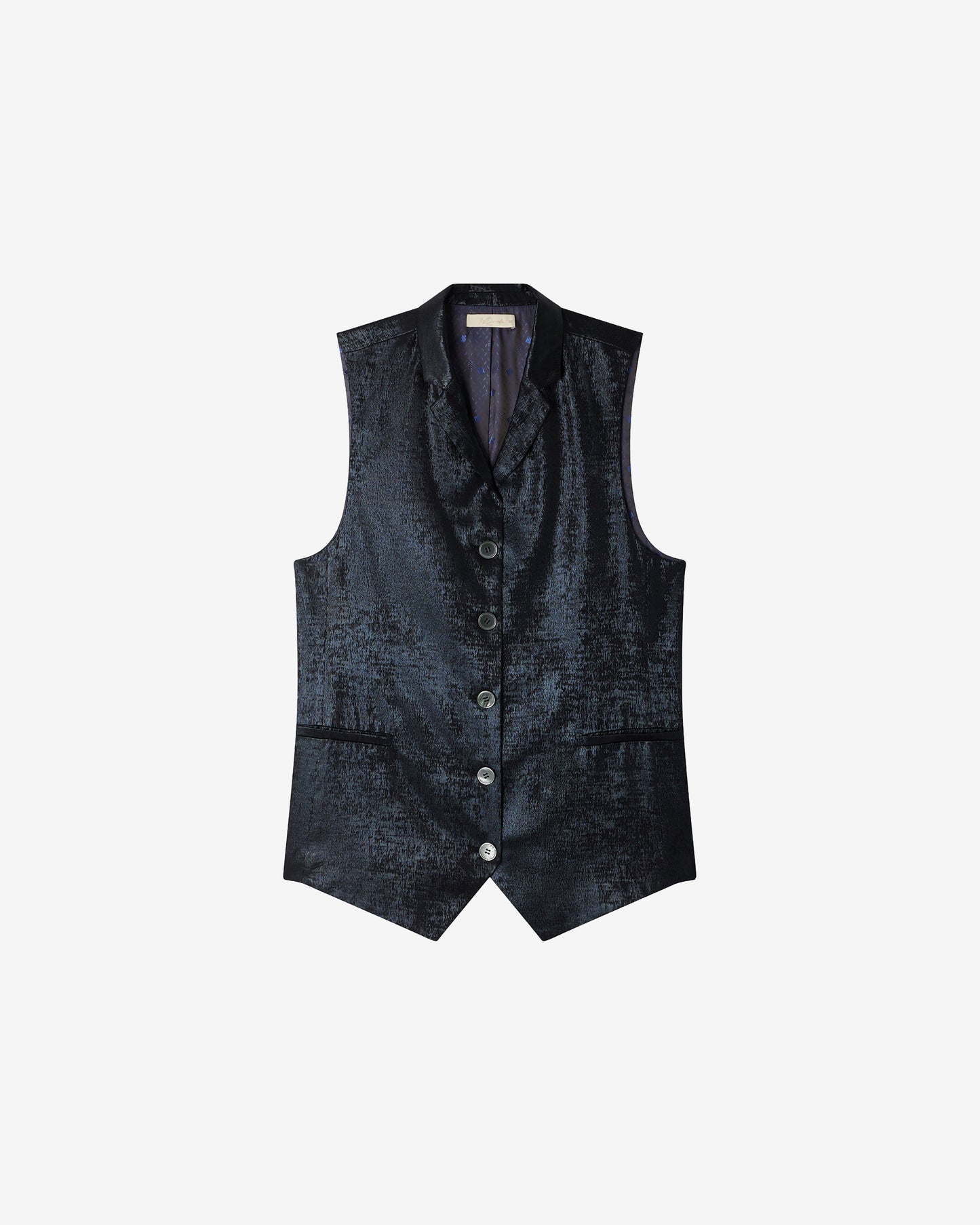 Veste Sefana - Noir : Petit gilet en velvet shiny noir Mes Demoiselles