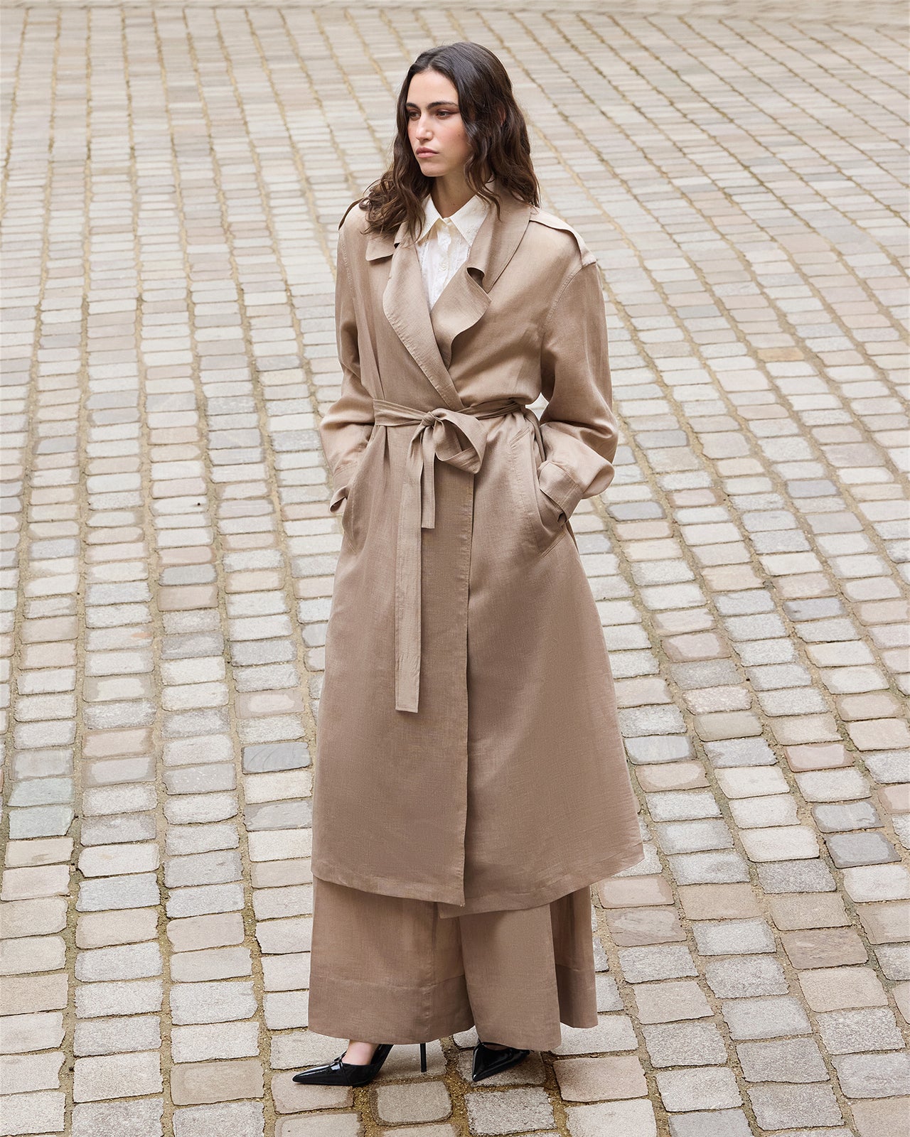 Manteau Soleil - Marron - Image 1