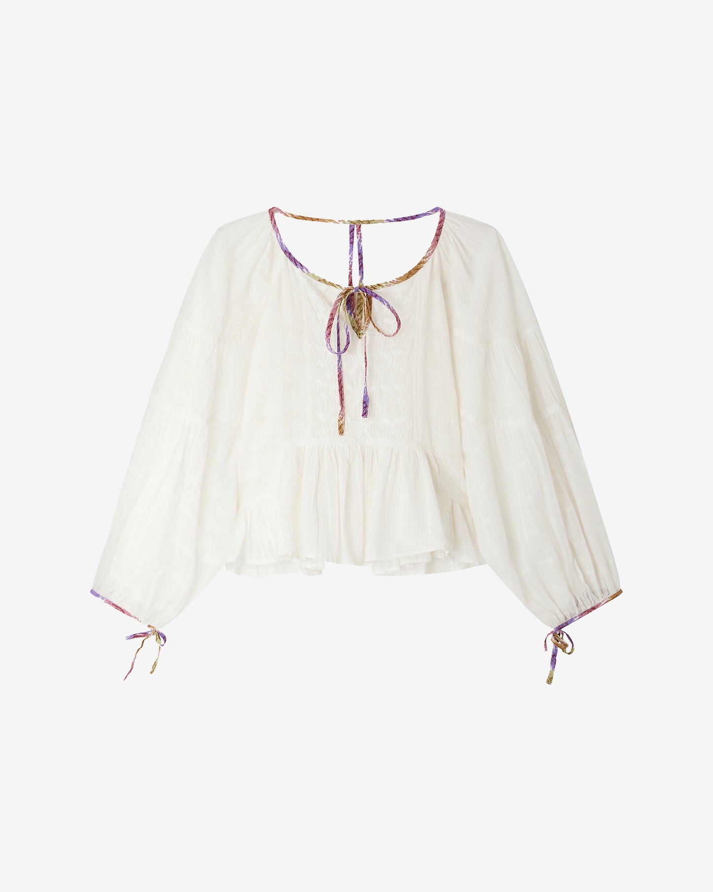 Blouse Tammy - Blanc : Blouse blanche en coton tissé Mes Demoiselles