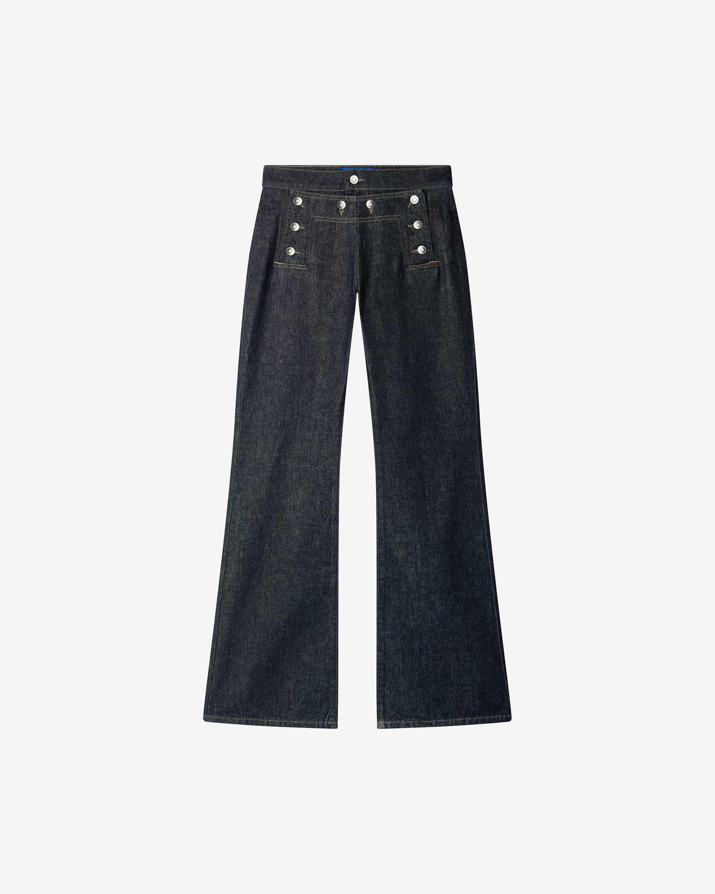 Pantalon Twaine - Indigo : Jean indigo en toile de coton stretch Mes Demoiselles