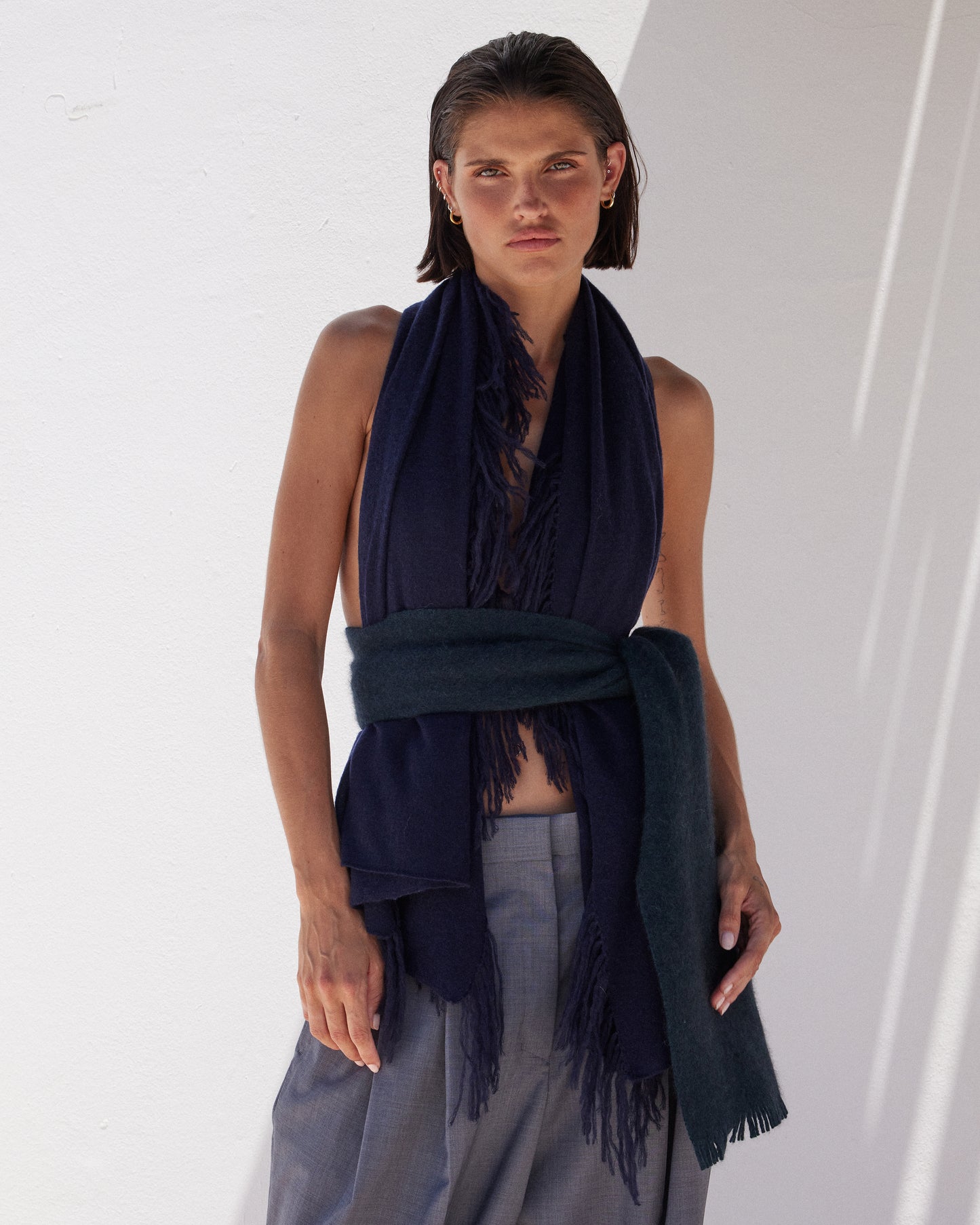 Foulard Carrick - Bleu Marine
