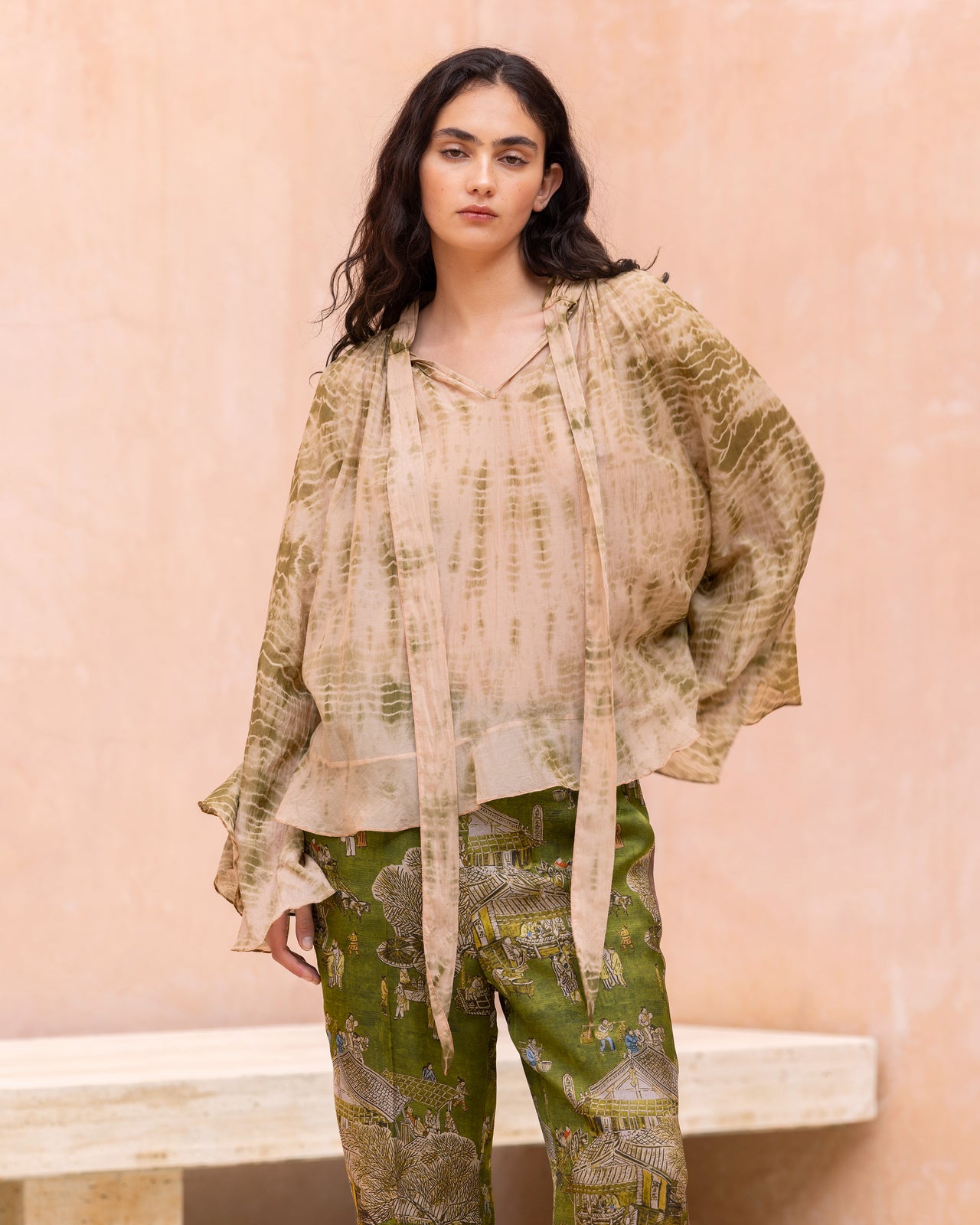 Blouse Clode - Beige - Image 3