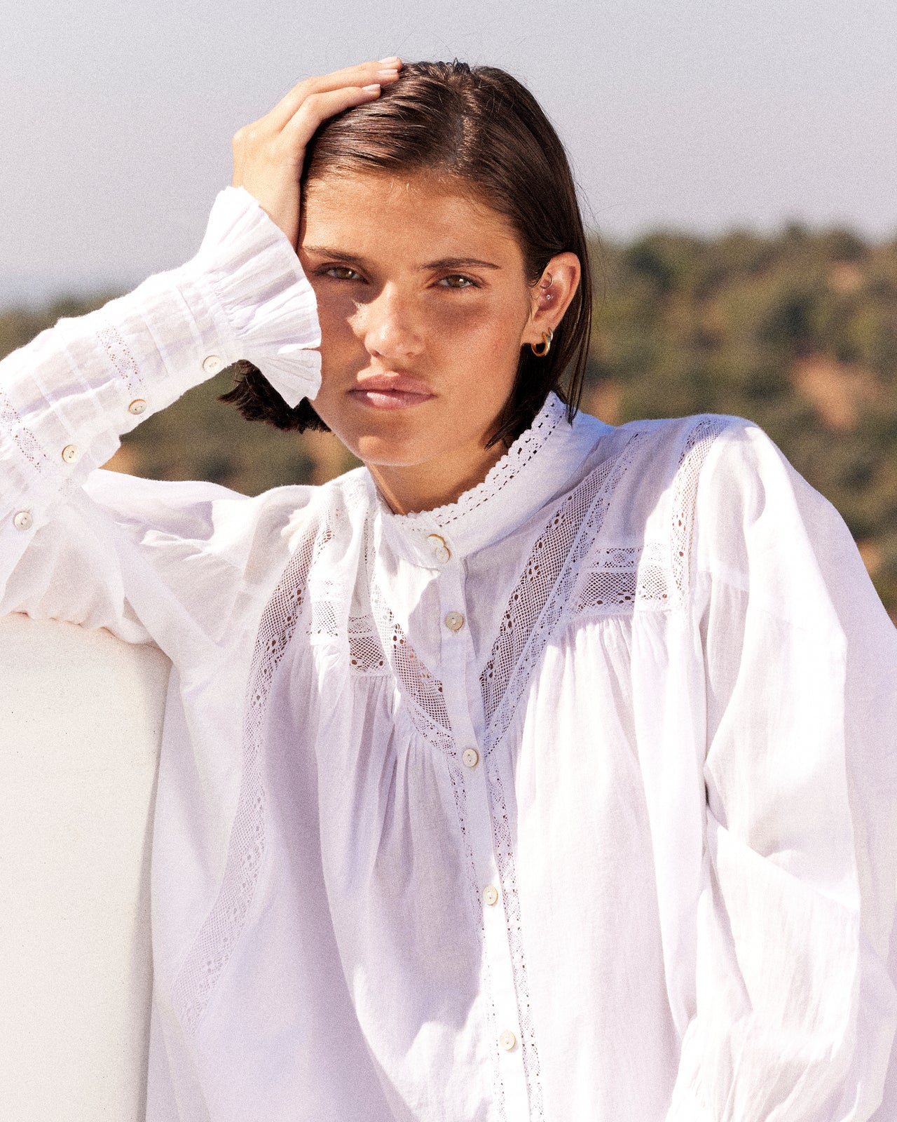 Crum Shirt - Ivory - Image 11