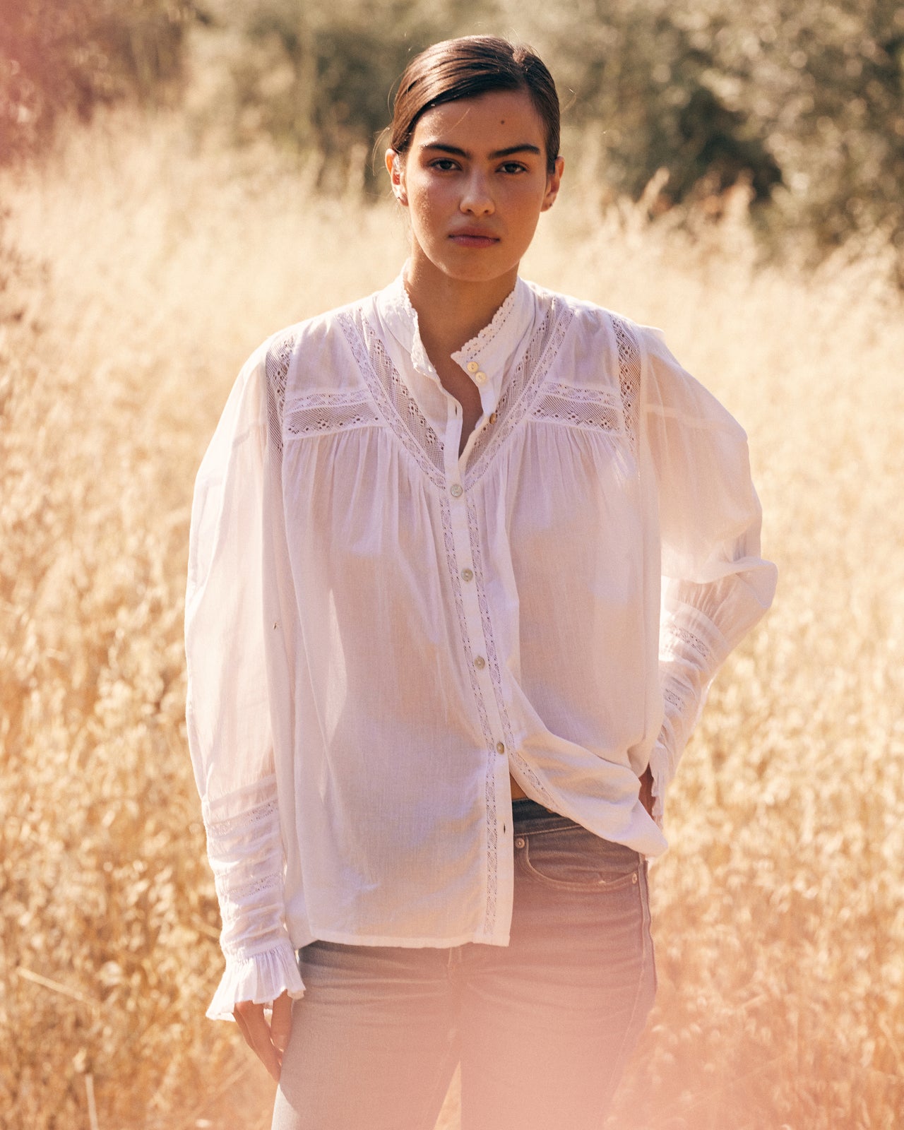 Crum Shirt - Ivory - Image 1