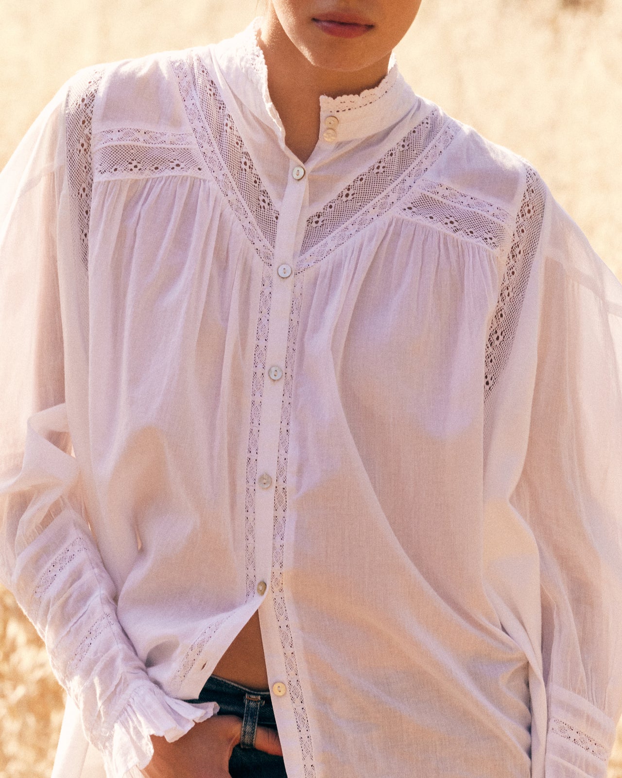 Crum Shirt - Ivory - Image 7