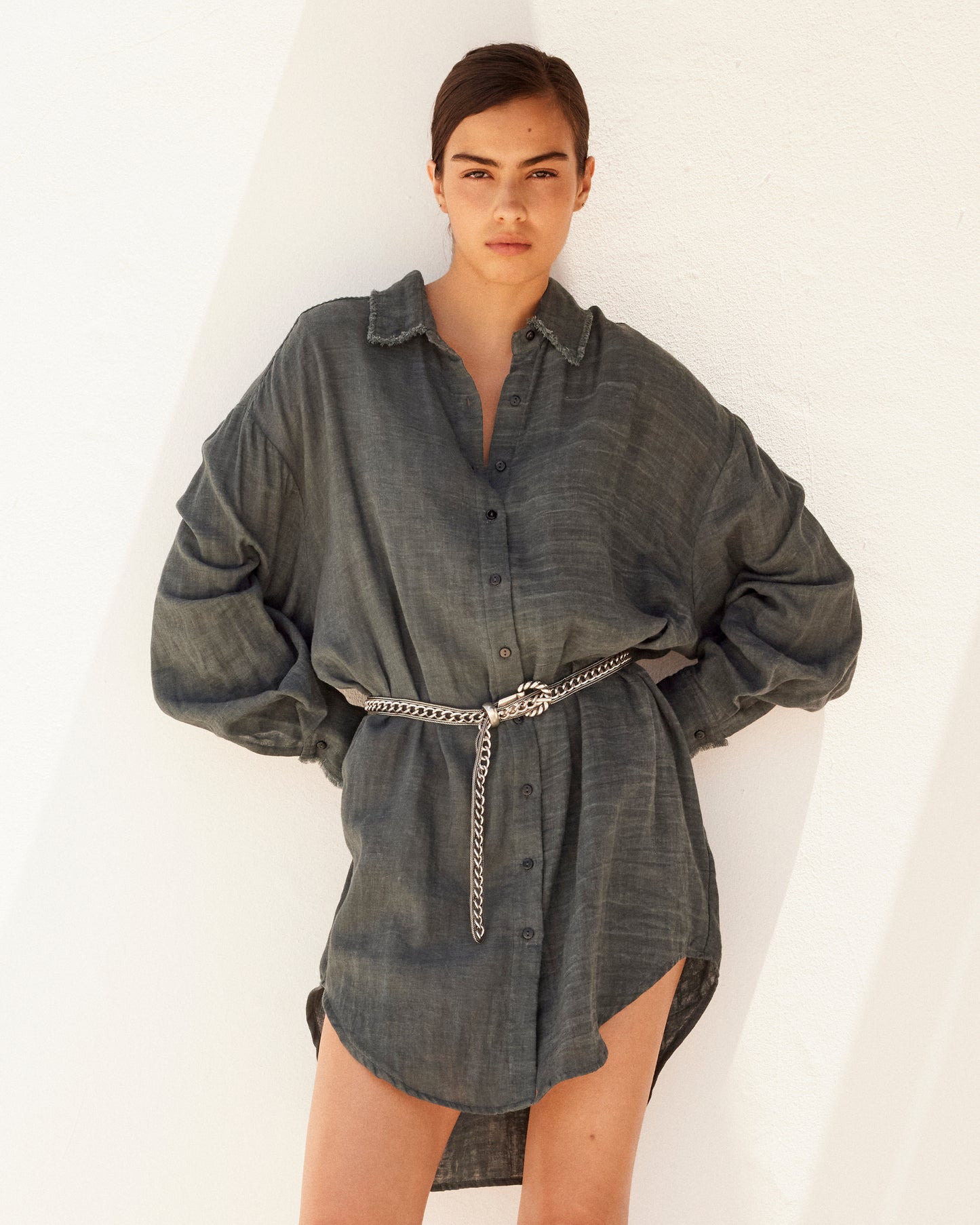 Chemise Crunchy - Gris