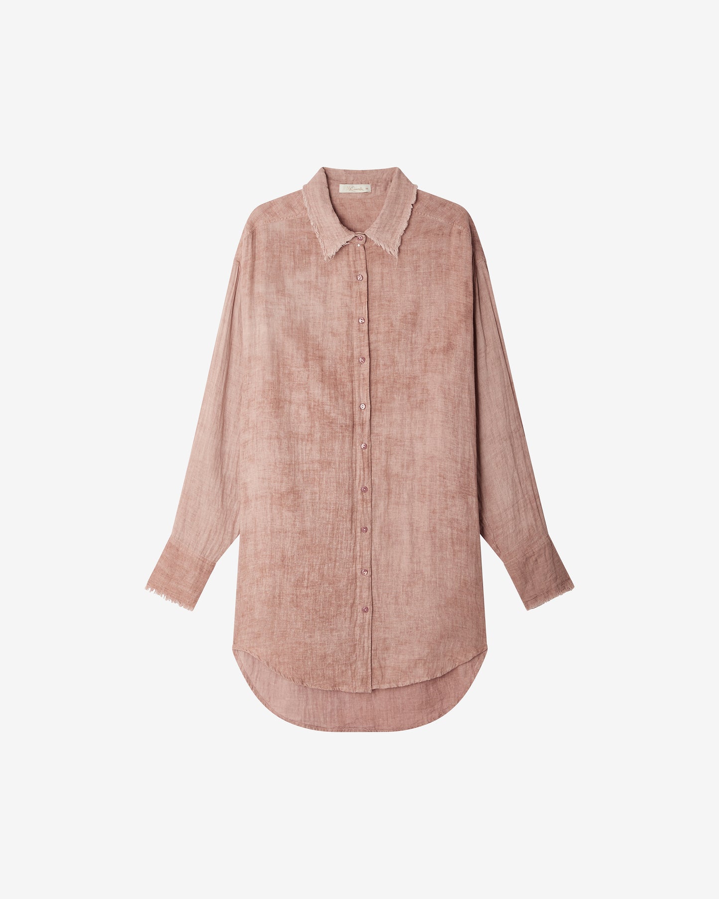 Blouse beige en voile de coton et détails subtils : Chemises & tops Mes Demoiselles