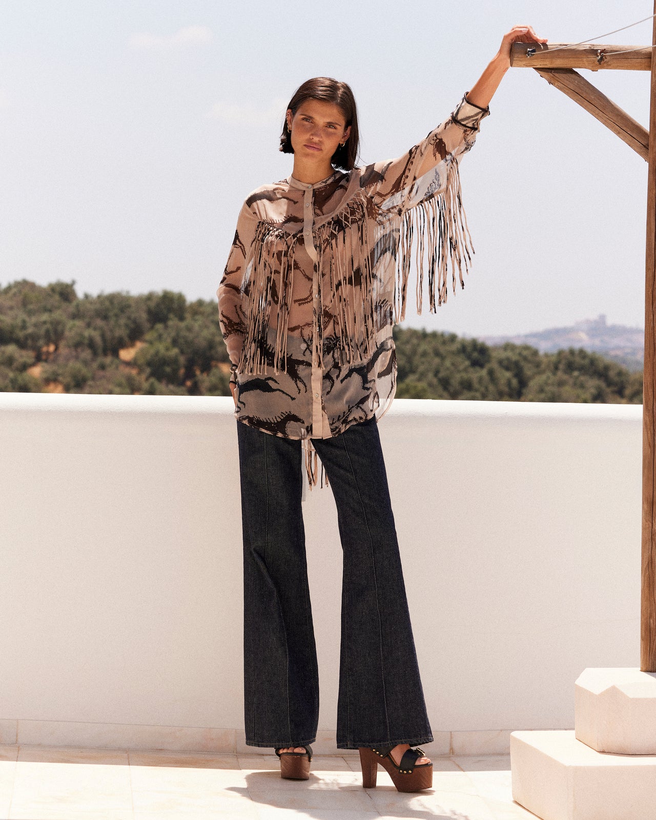 Faustina Shirt - Beige - Image 5