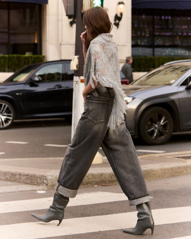 Châle Flow - Gris - Image 2