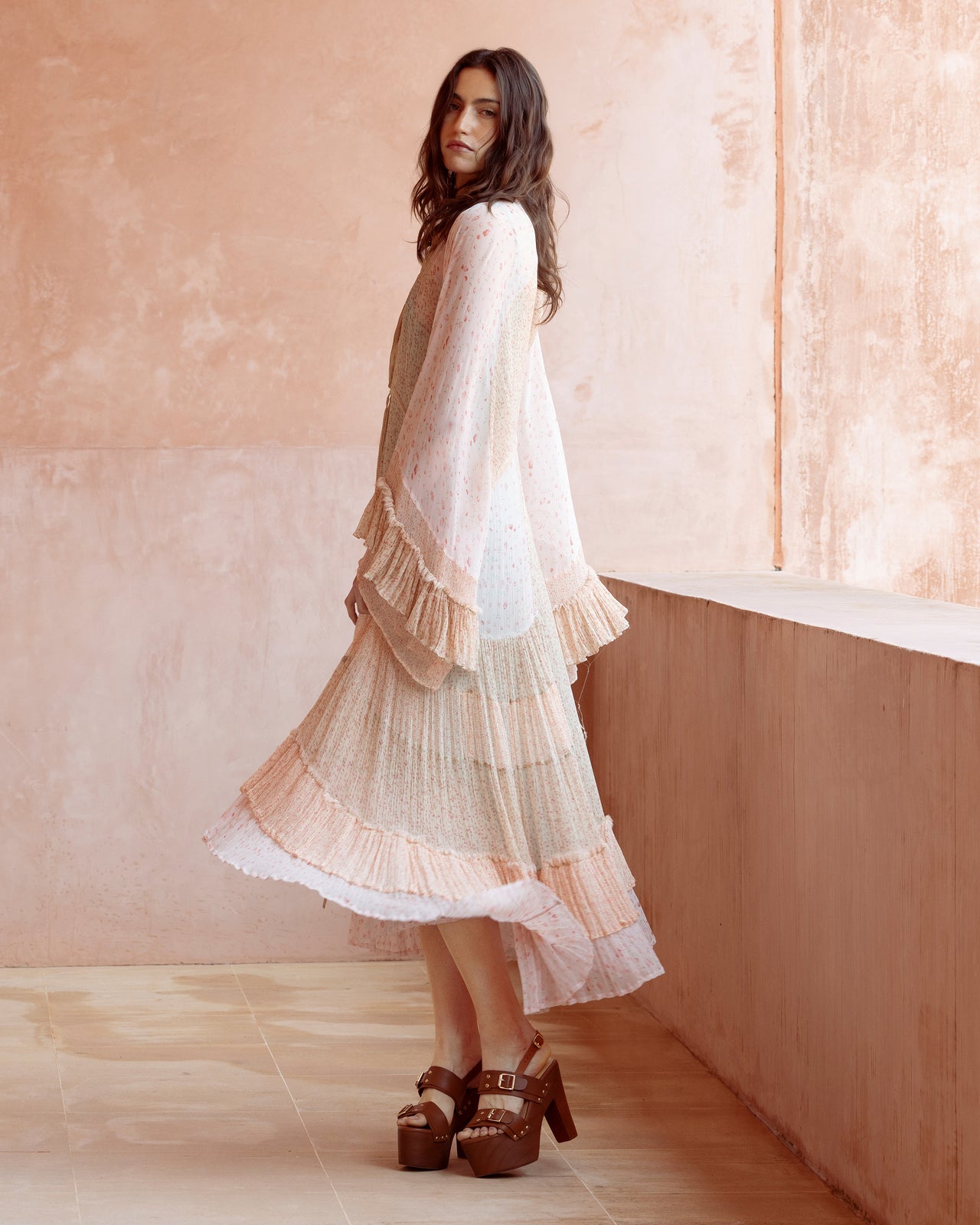 Robe longue bohème à volants : Robes Mes Demoiselles - Image 3