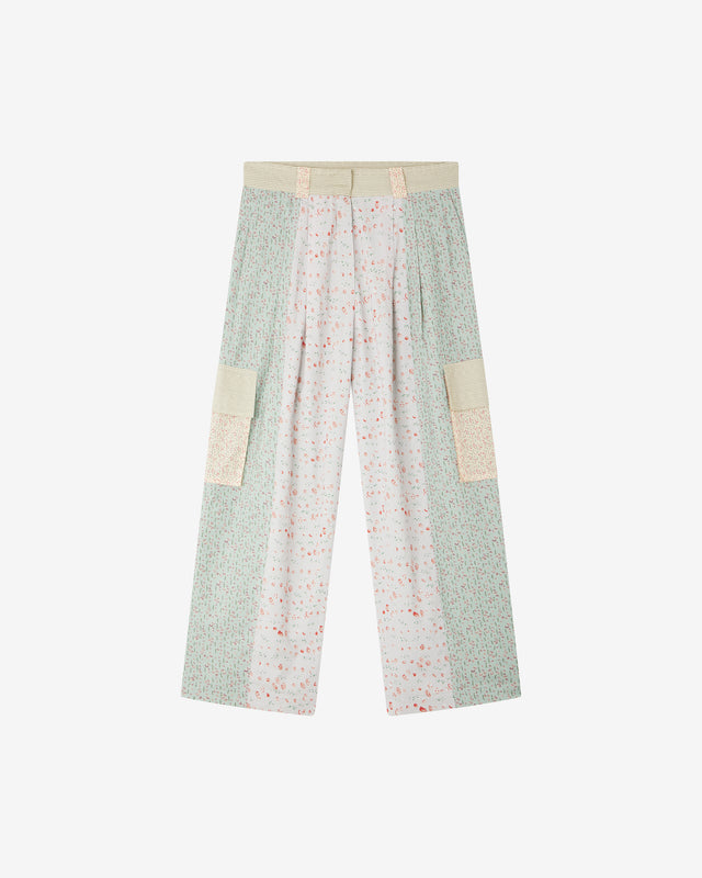 Pantalon en patch de liberty à détails western - Pantalons & combinaisons Mes Demoiselles - Image 3