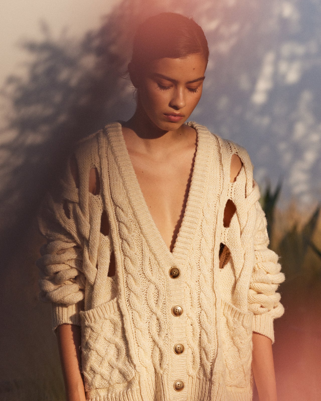 Manisse Cardigan - Ivory - Image 2