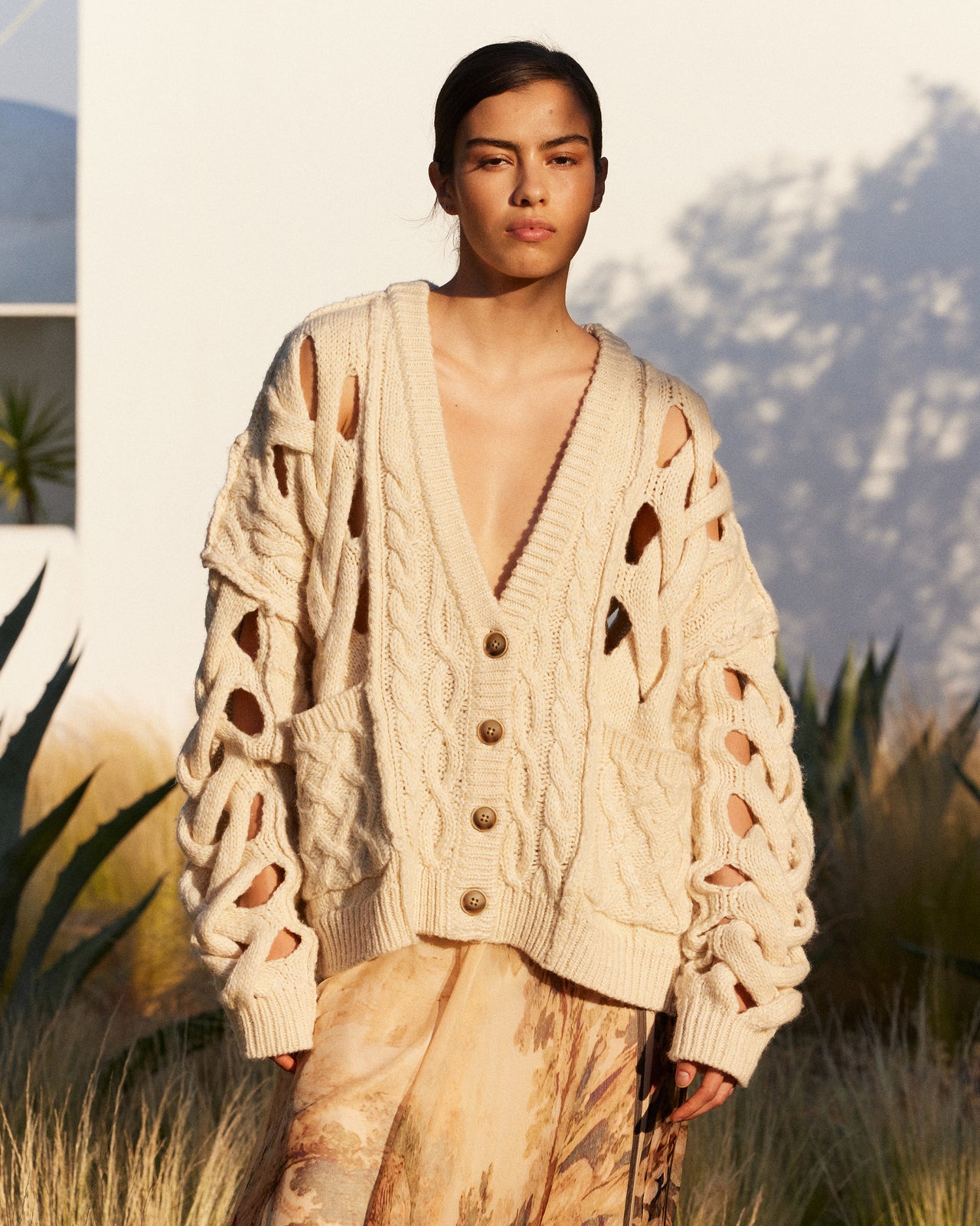 Manisse Cardigan - Ivory - Image 1