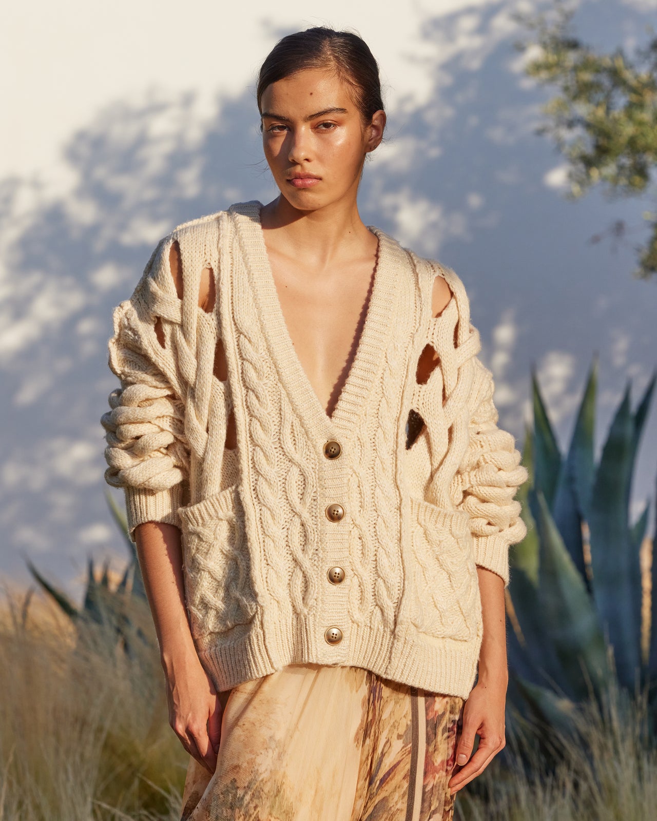 Manisse Cardigan - Ivory - Image 4