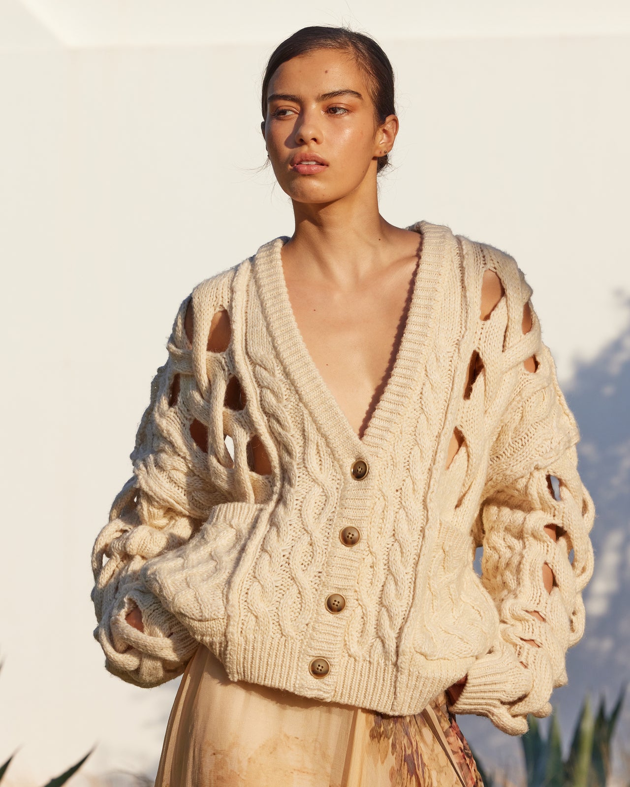 Manisse Cardigan - Ivory - Image 7