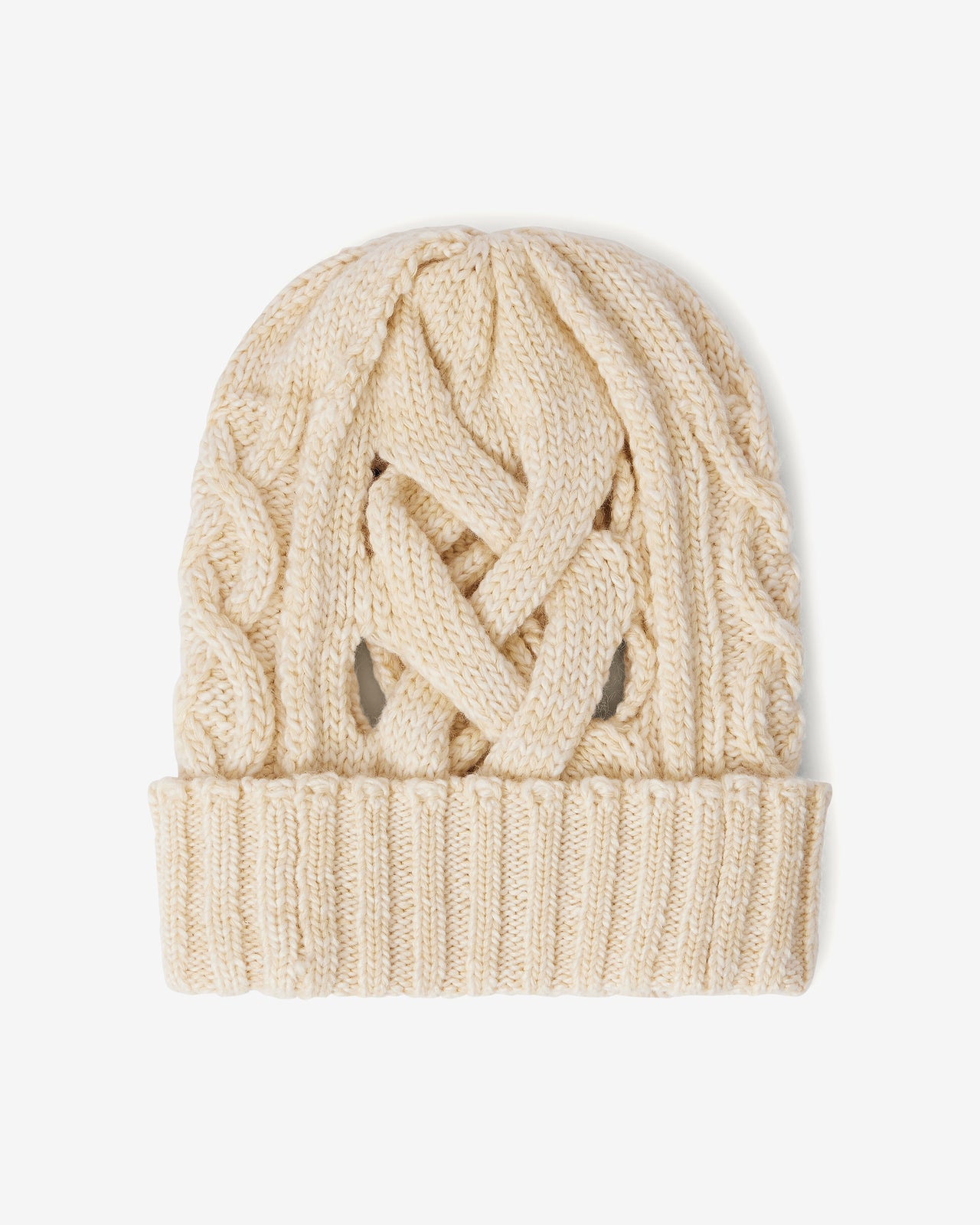 Bonnet Mansoor - Ivoire : Bonnet en grosses mailles ajourées – écru Mes Demoiselles - Image 6