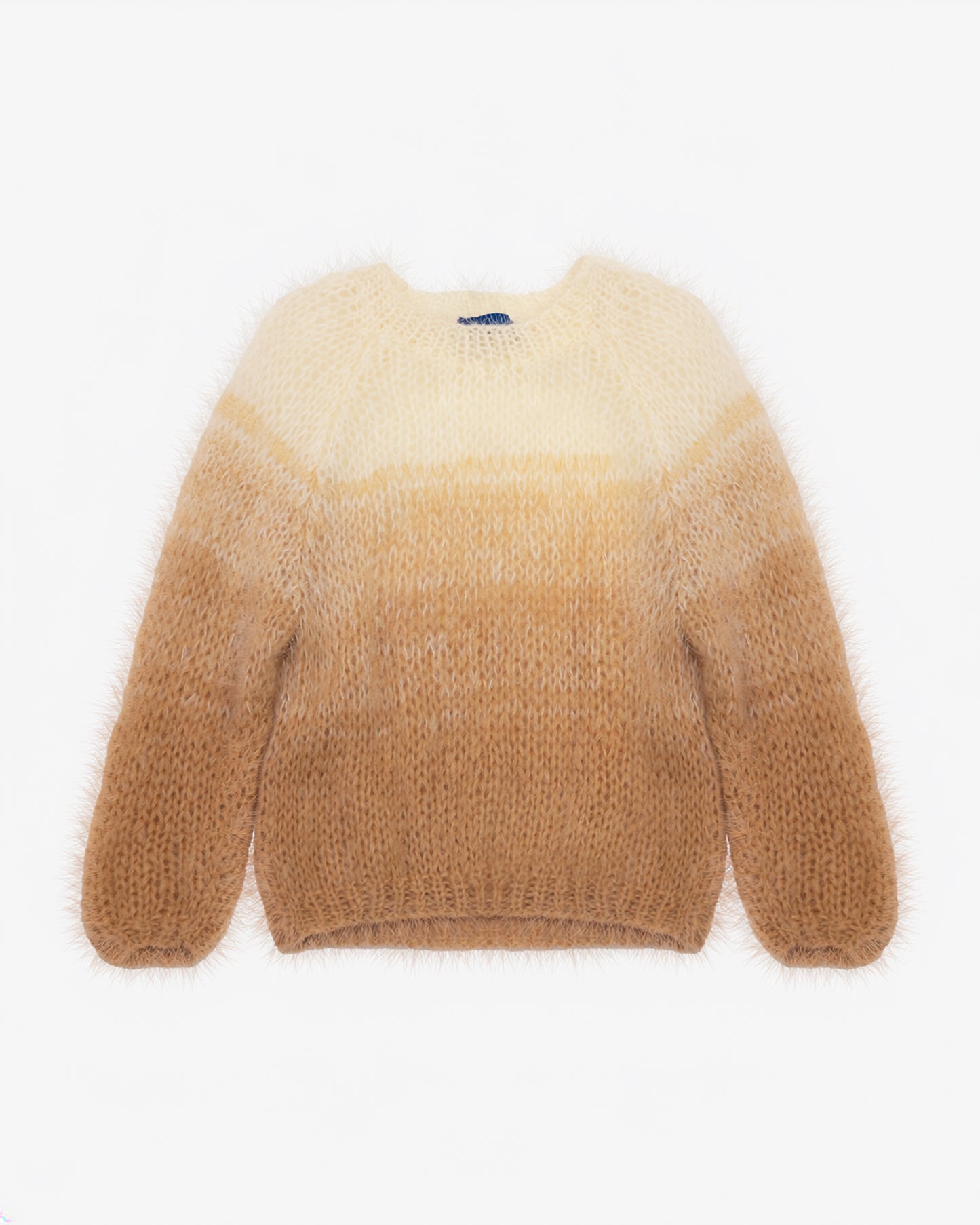 Pull Mokeib - Beige : Pull oversize en mohair dégradé – Beige & Ivoire Mes Demoiselles