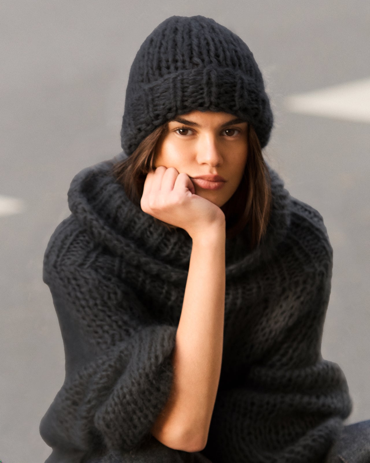 Moon Beanie - Black - Image 1