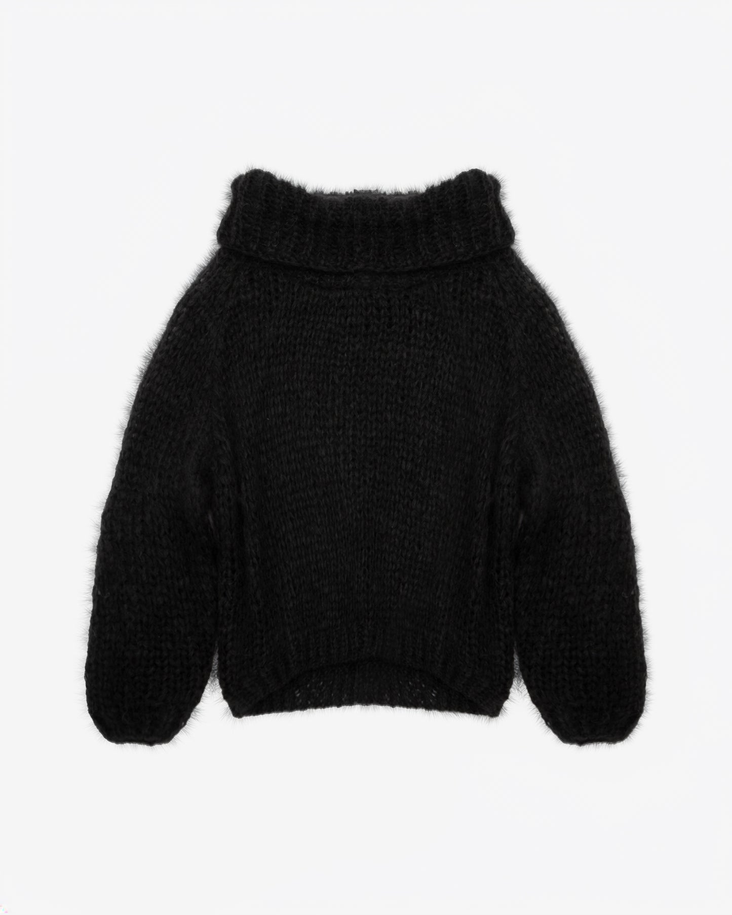 Pull Morah - Noir : Pull oversize en mohair – Noir Mes Demoiselles