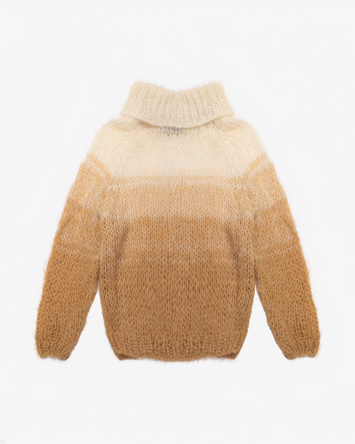 Pull Morahb - Beige : Pull oversize en mohair dégradé – Beige & Ivoire Mes Demoiselles