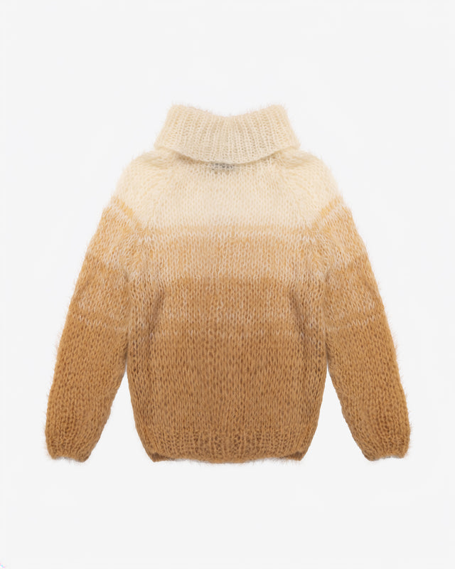 Pull Morahb - Beige : Pull oversize en mohair dégradé – Beige & Ivoire Mes Demoiselles - Dernière image