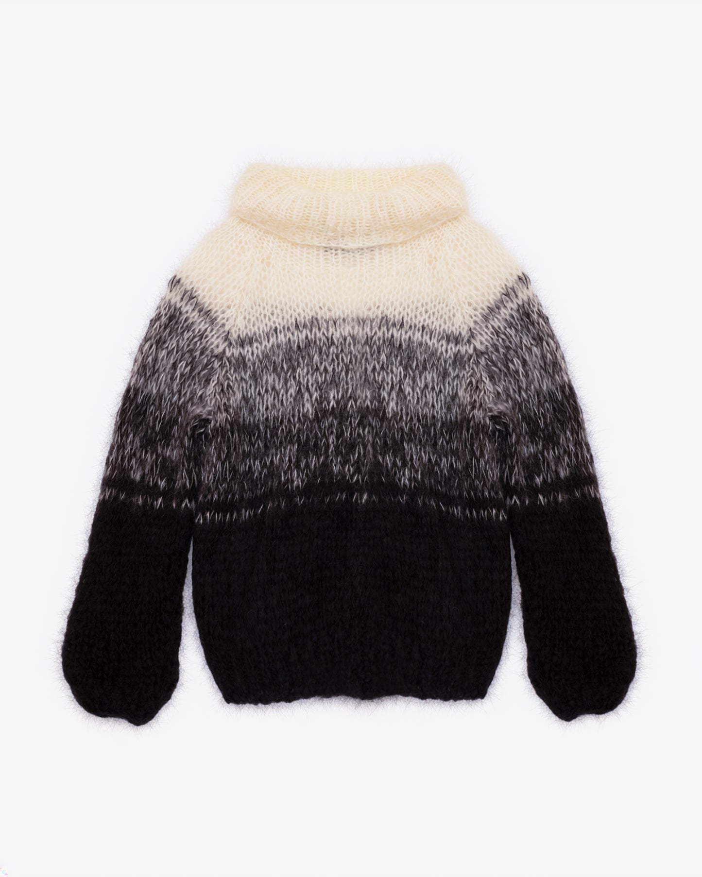 Pull Morahb - Noir : Pull oversize en mohair dégradé – Noire & Ivoire Mes Demoiselles