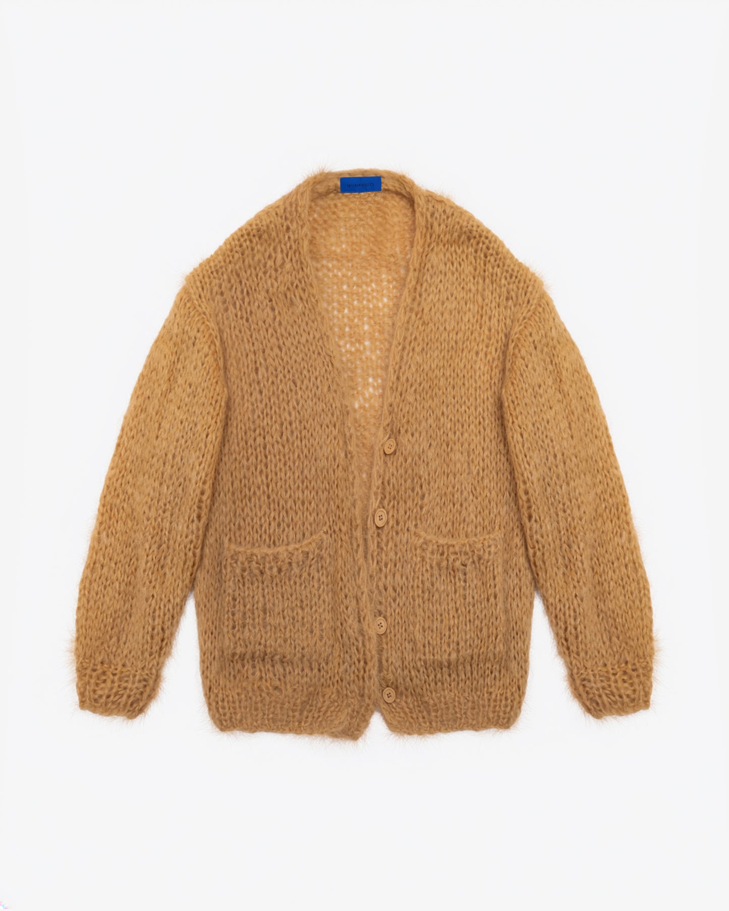 Cardigan Morisse - Beige : Long cardigan en mohair tricoté main – Beige Mes Demoiselles