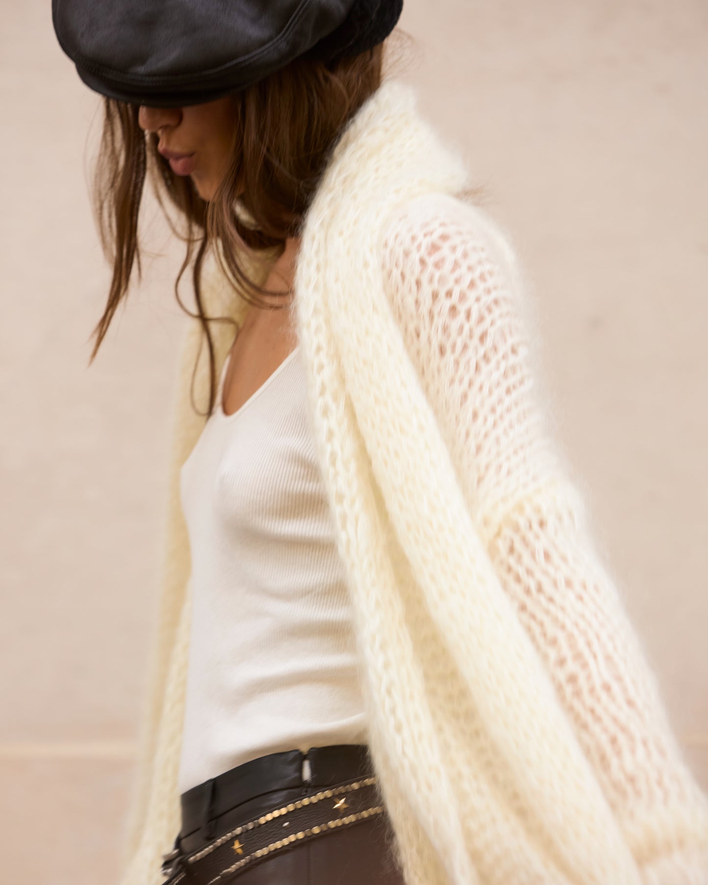 Cardigan Morisse - Ivoire