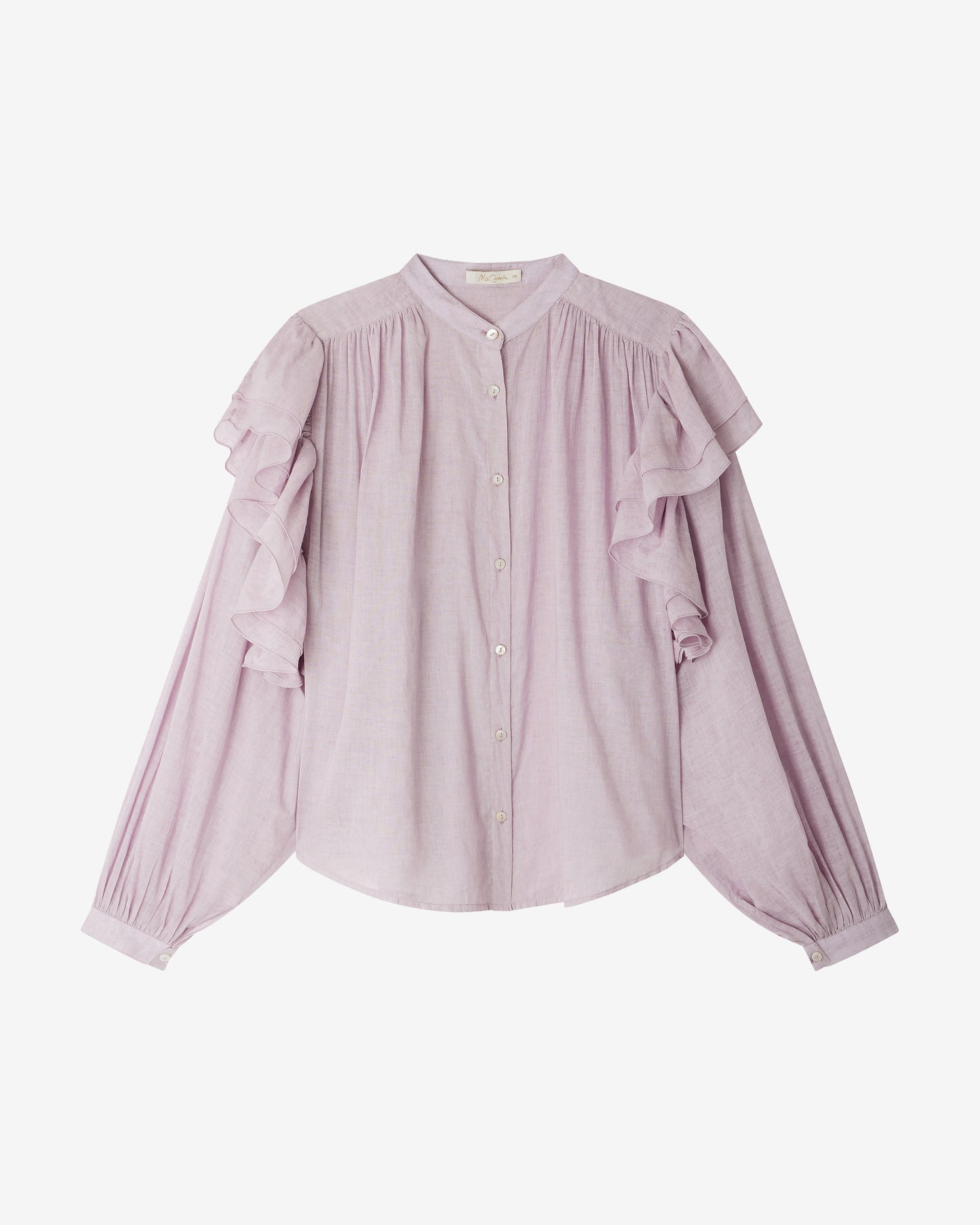 Blouse courte en voile de coton pigment dye : Chemises & tops Mes Demoiselles