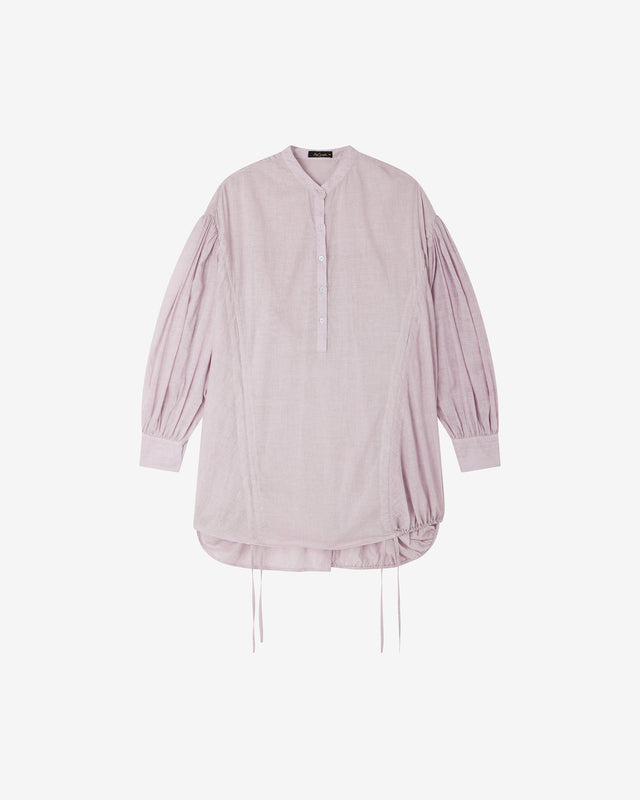 Chemise Ophelia - Lavande : Blouse lavande en voile de coton et détails subtils Mes Demoiselles - Dernière image