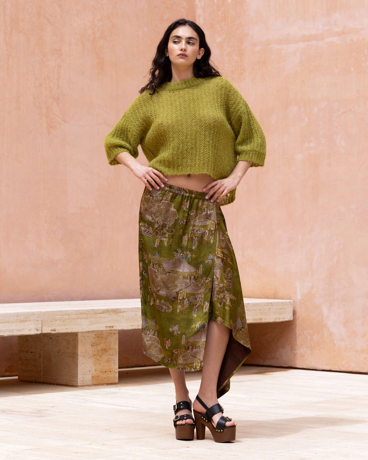 Pavo Skirt - Green - Image 4