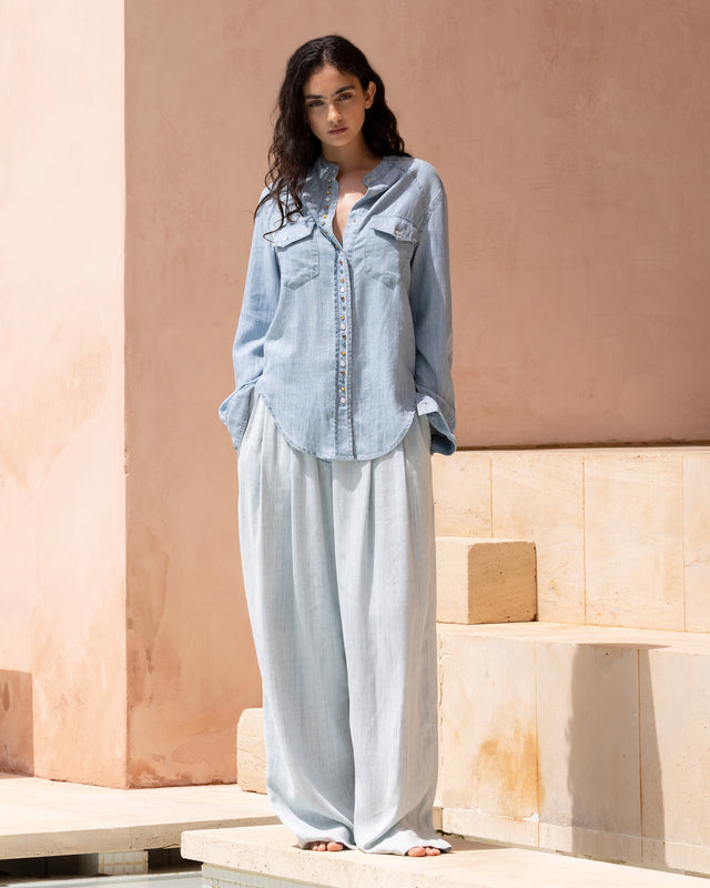 Plany Shirt - Lightblue - Image 1